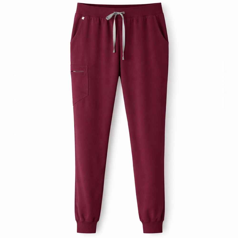 FIGS Zamora FIONx Jogger Scrub Pants Burgundy Small